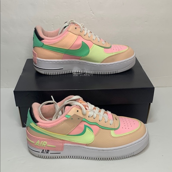 Nike Air Force 1 Shadow Arctic Punch Barely Volt Women’s Size 9 CU8591-601